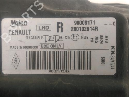 Right headlight DACIA LODGY (JS_) 1.2 TCe (JSAY, JSM0) | BP28159876C29 