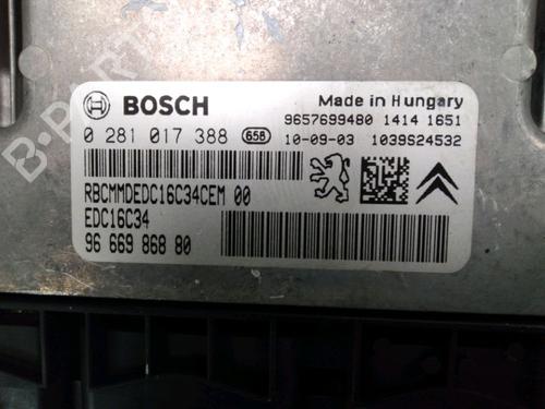 Used Engine control unit (ECU) Engine control unit (ECU) PEUGEOT 207 (WA_, WC_) 1.4 HDi (68 hp) 13077863 13077863
