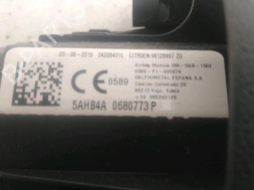 Airbag chauffør CITROËN C3 III Van (SX_, SY_) BlueHDi 100 (102 hp) 28121277