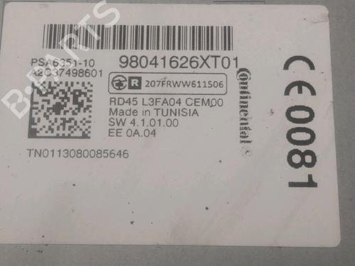 Radio PEUGEOT 5008 (0U_, 0E_) 1.6 HDi | BP28712585E6