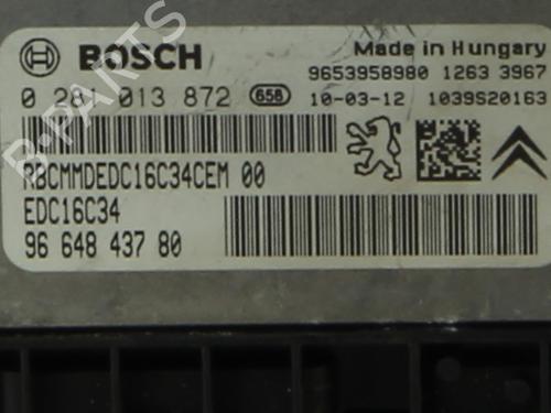 Engine control unit (ECU) PEUGEOT 207 SW (WK_) 1.6 HDi | BP32178803M57