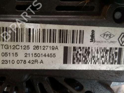 Used Alternator RENAULT CAPTUR I (J5_, H5_) 1.2 TCe 120 (120 hp) 15492994