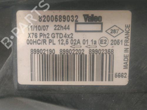 Used Left headlight RENAULT KANGOO (KC0/1_) 1.5 dCi (68 hp) 24992691