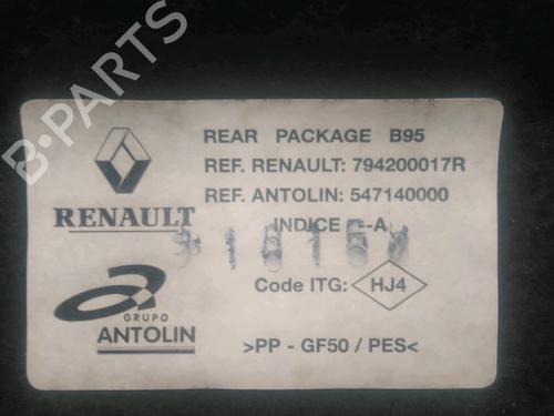 Hattehylde RENAULT MEGANE III Hatchback (BZ0/1_, B3_) 1.6 dCi (BZ00, BZ12, BZ13) (130 hp) 25796624