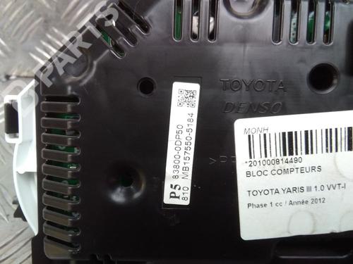 Instrument cluster TOYOTA YARIS (_P13_) 1.0 (KSP130_, KSP130) | BP11522730C47 