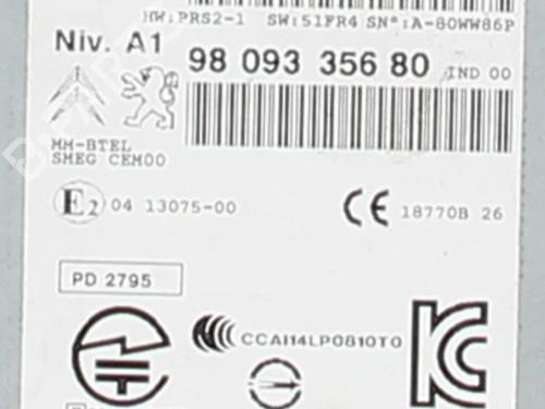 Radio PEUGEOT 308 SW II (LC_, LJ_, LR_, LX_, L4_) 1.6 HDi 92 | BP30715229E6 