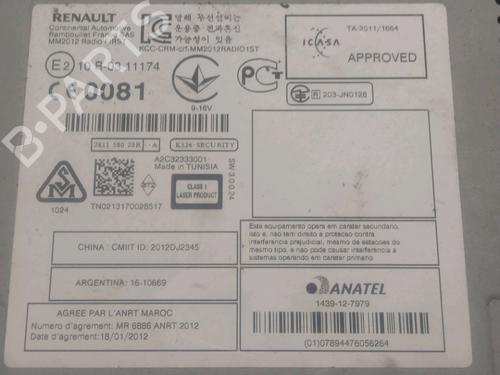 Radio RENAULT SCÉNIC III (JZ0/1_) 1.5 dCi | BP28159759E6 