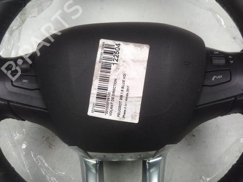Steering wheel PEUGEOT 208 I (CA_, CC_) 1.6 HDi / BlueHDi 75 | BP17996775C49 