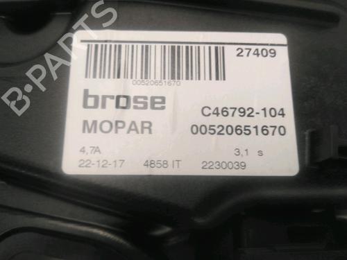 Used Rear right window mechanism JEEP RENEGADE SUV (BU, B1, BV) 1.6 CRD (120 hp) 28526525