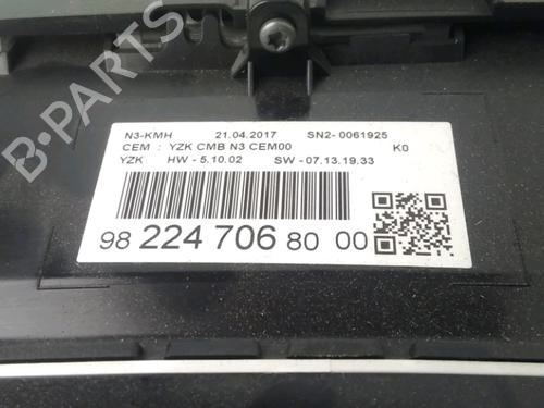 Used Instrument cluster Instrument cluster CITROËN JUMPY III Van (V_) 2.0 BlueHDi 120 (122 hp) 33998181 33998181