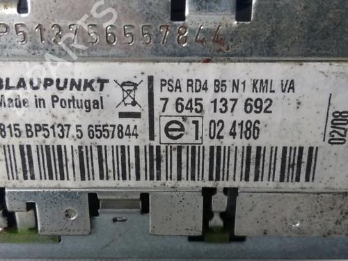 Used Radio Radio CITROËN JUMPY II Van 1.6 HDi 90 16V (90 hp) 34333272 34333272