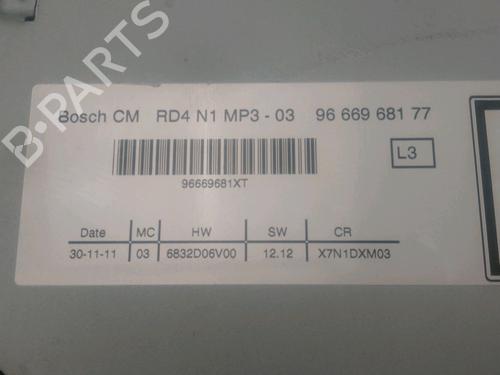 Used Radio Radio PEUGEOT PARTNER Box Body/MPV 1.6 HDi / BlueHDi 75 (75 hp) 24992619 24992619