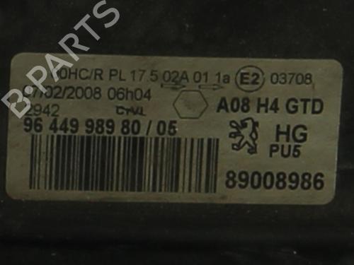 Used Left headlight PEUGEOT 1007 (KM_) 1.6 HDi (109 hp) 31820799