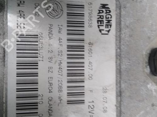 Used Engine control unit (ECU) FIAT PANDA (169_) 1.2 (169.AXB11, 169.AXB1A) (60 hp) 17784030