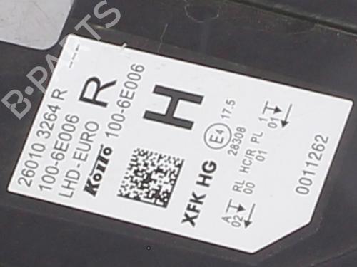 Used Right headlight RENAULT KANGOO III MPV Blue dCi 95 (KJAB) (95 hp) 30291121