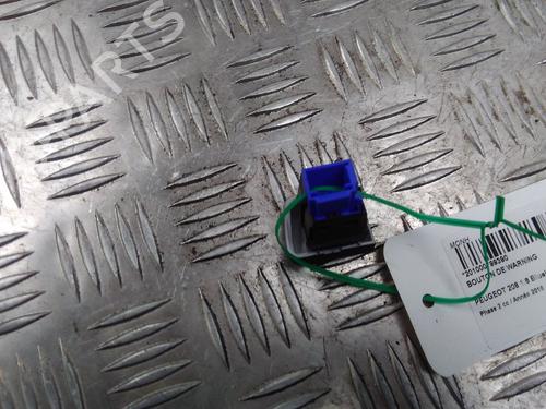 Used Warning switch PEUGEOT 208 I (CA_, CC_) 1.6 HDi / BlueHDi 75 (75 hp) 11518493