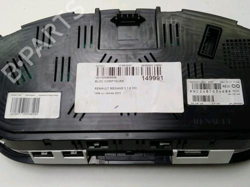 Instrument cluster RENAULT MEGANE III Hatchback (BZ0/1_, B3_) 1.6 dCi (BZ00, BZ12, BZ13) | BP18477999C47 