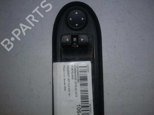Used Left front window switch PEUGEOT 407 (6D_) 2.0 HDi 135 (6DRHRH, 6DRHRE, 6DRHRG, 6DRHRJ) (136 hp) 23181411