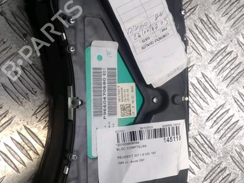 Instrument cluster PEUGEOT 307 (3A/C) 1.6 HDi 110 | BP16189037C47 
