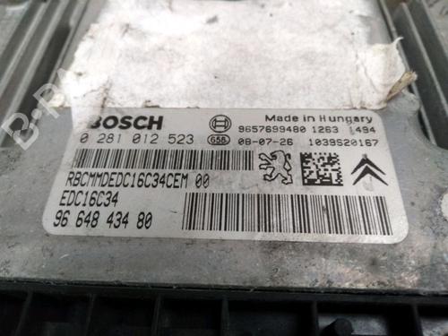 Engine control unit (ECU) PEUGEOT 207 (WA_, WC_) 1.4 HDi | BP13404708M57
