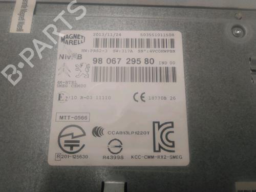 Radio PEUGEOT 2008 I (CU_) 1.6 HDi | BP26724962E6 