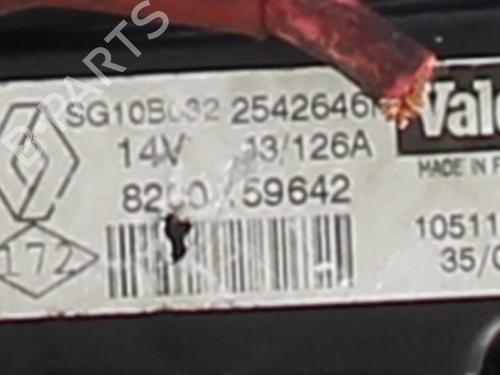 Used Alternator RENAULT KANGOO (KC0/1_) 1.9 dCi 4x4 (84 hp) 31031172