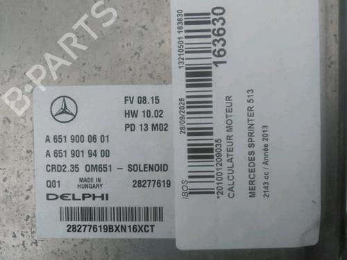 Used Engine control unit (ECU) Engine control unit (ECU) MERCEDES-BENZ SPRINTER 5-t Platform/Chassis (B906) 513 CDI (906.155, 906.253, 906.255, 906.153) (129 hp) 39937387 39937387