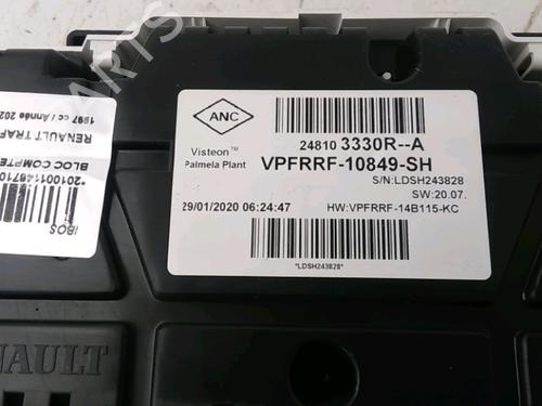 Used Instrument cluster Instrument cluster RENAULT TRAFIC III Van (FG_) 2.0 dCi 120 (FGMN) (120 hp) 33808878 33808878