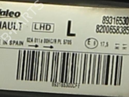 Left headlight RENAULT MODUS / GRAND MODUS (F/JP0_) 1.5 dCi (FP0F, JP0F) | BP39572700C28 - Image 5