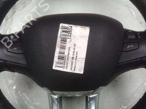 Used Steering wheel Steering wheel PEUGEOT 208 I (CA_, CC_) 1.6 HDi / BlueHDi 75 (75 hp) 17996775 17996775