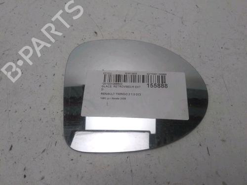 Used Right mirror glass RENAULT TWINGO II (CN0_) 1.5 dCi (CN0E) (64 hp) 28033615