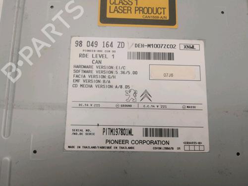 Radio PEUGEOT 208 I (CA_, CC_) 1.6 HDi / BlueHDi 75 | BP19441762E6 