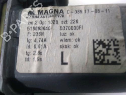 Used Front left window mechanism FIAT 500 C (312_) 1.2 (312CXA1A, 312AXA1A) (69 hp) 25126307