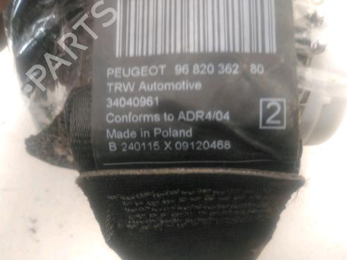 Rear right belt tensioner PEUGEOT 3008 I MPV (0U_) 1.6 BlueHDi 120 | BP27268358C90 