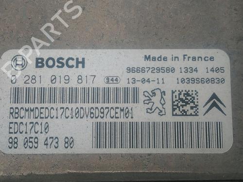 Used Engine control unit (ECU) CITROËN BERLINGO MULTISPACE (B9) 1.6 HDi 90 (92 hp) 25796580