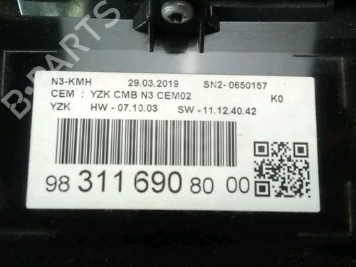 Used Instrument cluster Instrument cluster PEUGEOT EXPERT Van (V_) 2.0 BlueHDi 120 (122 hp) 17316405 17316405