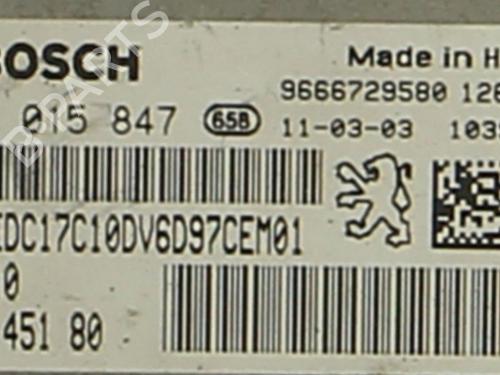 Engine control unit (ECU) CITROËN C3 Picasso (SH_) 1.6 HDI 90 | BP38314040M57 - Image 5