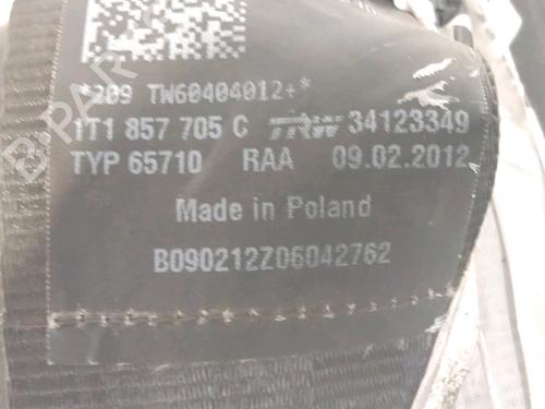 Used Front left belt tensioner VW TOURAN (1T3) 1.6 TDI (105 hp) 30187961