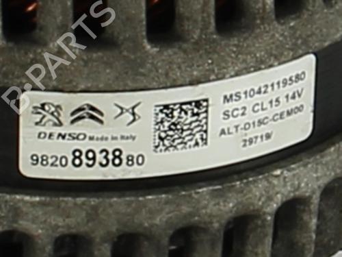 Generator Generator PEUGEOT 208 I (CA_, CC_) 1.5 BlueHDI 100 (102 hp) 30916557 30916557