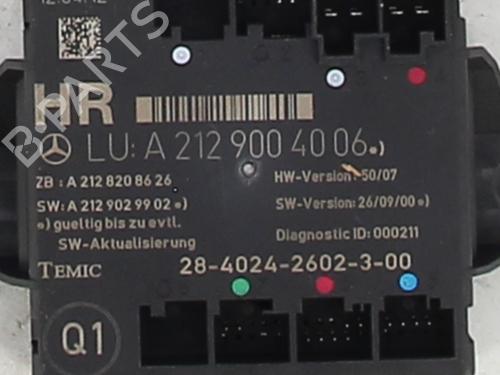 Used Electronic module MERCEDES-BENZ E-CLASS T-Model (S212) E 220 CDI / BlueTEC (212.202, 212.201) (170 hp) 31277914