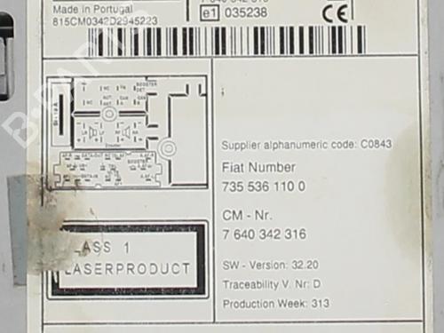 Radio CITROËN NEMO Box Body/MPV (AA_) 1.3 HDi 75 | BP31277846E6  - Image 7