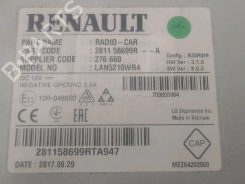 Used Radio RENAULT CLIO IV (BH_) 1.5 dCi 75 (75 hp) 26590614