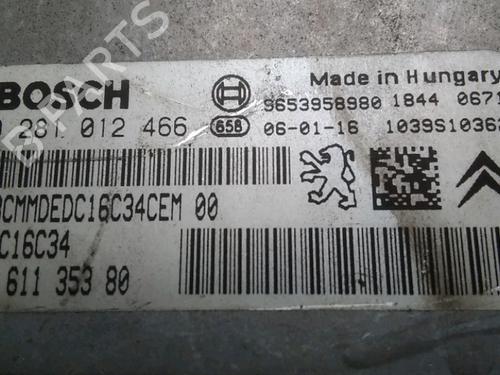 Engine control unit (ECU) CITROËN XSARA PICASSO (N68) 1.6 HDi | BP18887713M57 