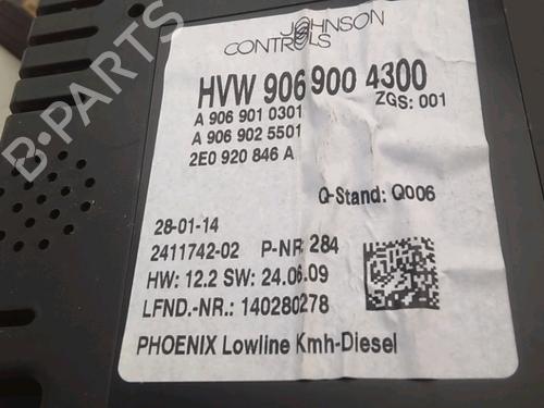 Used Instrument cluster Instrument cluster VW CRAFTER 30-50 Van (2E_) 2.0 TDI (136 hp) 36028903 36028903