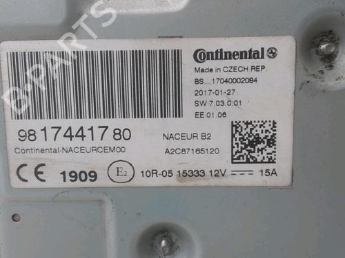 Used Radio Radio CITROËN JUMPY III Van (V_) 1.6 BlueHDi 95 (95 hp) 33998192 33998192