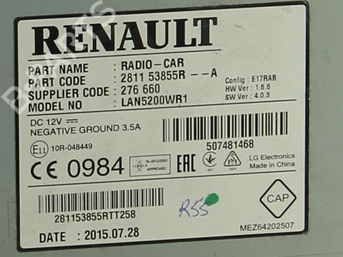 Used Radio Radio DACIA SANDERO II 1.5 dCi (90 hp) 31961745 31961745