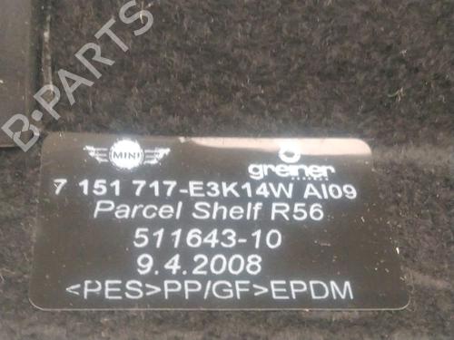 Used Rear parcel shelf Rear parcel shelf MINI MINI (R56) Cooper D (109 hp) 27394856 27394856
