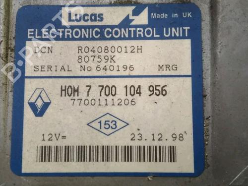 Used Engine control unit (ECU) RENAULT KANGOO (KC0/1_) D 65 1.9 (KC0E, KC02, KC0J, KC0N) (64 hp) 19123917