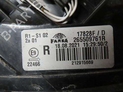 Used Right taillight Right taillight RENAULT CLIO V (B7_) 1.0 SCe 65 (B7MG) (67 hp) 16751882 16751882