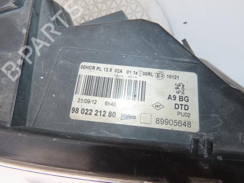 Right headlight PEUGEOT 208 I (CA_, CC_) 1.4 HDi | BP30892655C29
